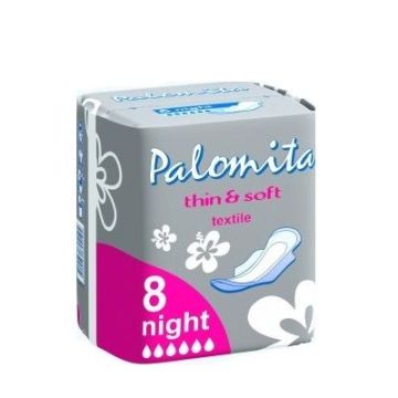 Palomita Thin & Soft Дамски нощни превръзки х8 броя