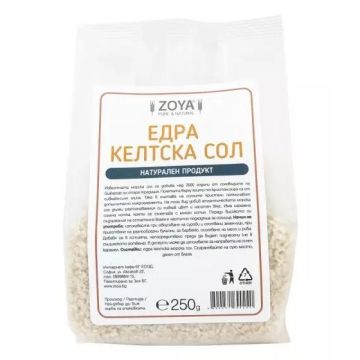 Келтска морска сол - едра x250 грама, Zoya