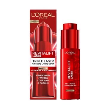 Loreal Revitalift Laser Anti-Ageing Крем-серум за лице против бръчки х50 мл