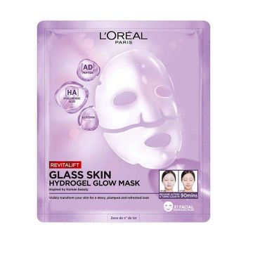 Loreal Revitalift Glass Skin Хидрогел маска за лице за сияйна кожa х25 грама