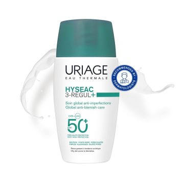 Uriage Hyseac 3 Regul+ Глобална грижа против несъвършенства SPF50+ х50 мл