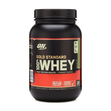 Gold Standard 100% Whey Суроватъчен протеин Шоколад и мента х896 грама Optimum Nutrition
