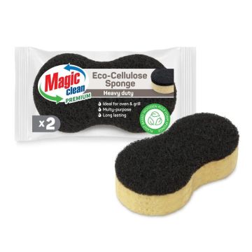 Magic Clean Premium Eco Домакинска гъба за силно замърсени повърхности x2 броя