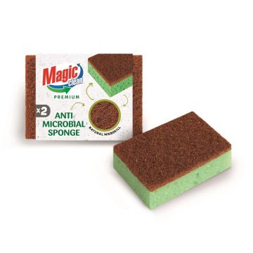 Magic Clean Premium Домакинска гъба Anti Microbial x2 броя