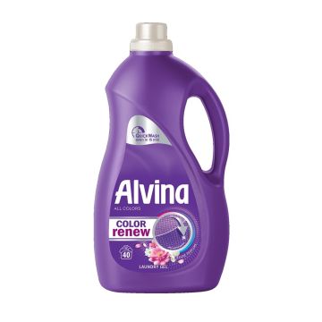 Alvina Color Renew Deluxe Perfume Течен перилен препарат за цветни дрехи х1, 800 мл, 40 пранета