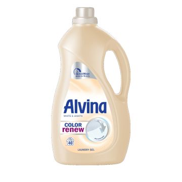 Alvina Color Renew Течен препарат за бяло и светло пране х1,800 мл, 40 пранета