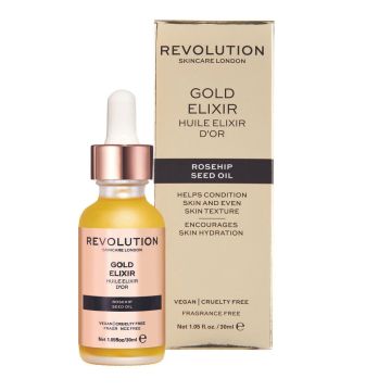 Revolution Skincare Gold Elixir Възстановяващ серум за лице x30 мл