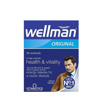 Wellman Original Мултивитамини за мъже За повече жизненост и добро здраве  х30 таблетки VitaBiotics