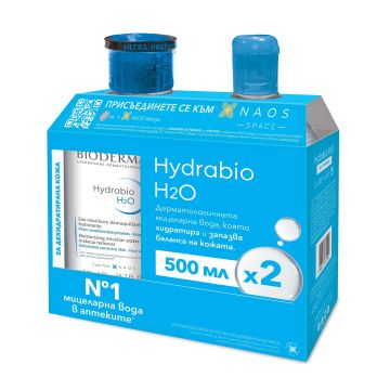 Bioderma Hydrabio H2O Промо комплект за лице Мицеларна вода за дехидратирана кожа 2x500 мл