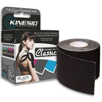 Kinesio Tex Classic Терапевтична лента Черна 5см х 4м