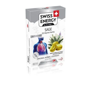 Пастили с 20 билки и градински чай х12 броя Swiss Energy