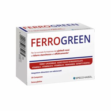 Ferrogreen при анемия, умора и отпадналост х30 таблетки Specchiasol