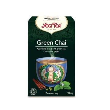 Yogi Tea Био Аюрведичен зелен чай x17 пакетчета
