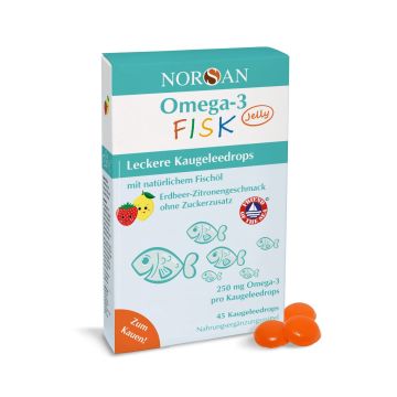Омега-3 Фиск желирани дражета х45 броя Norsan