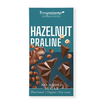 Benjamissimo Hazelnut Praline Био веган шоколад с лешникова паста х60 грама