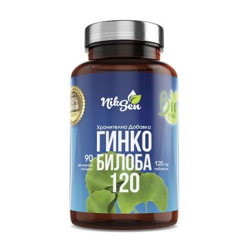 Гинко билоба за памет и добро оросяване 120 мг х90 таблетки Niksen