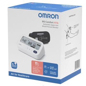 Omron M3 Comfort AFib 2025 Автоматичeн апарат за кръвно налягане над лакът