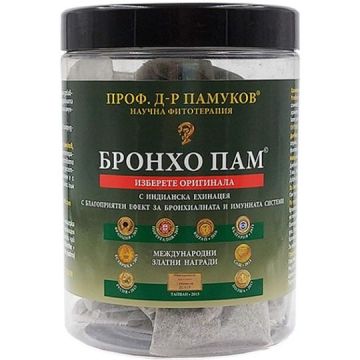 Бронхо Пам Билков чай с ехинацея х30 филтърни пакетчета Проф. д-р Памуков