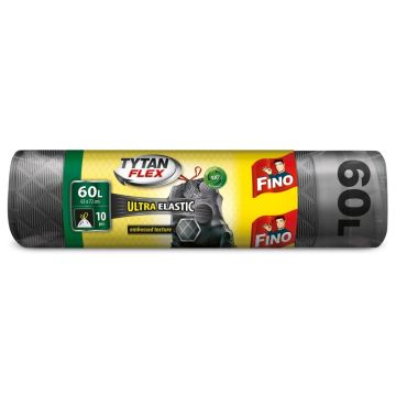Fino Tytan Flex Торби за смет с връзки 60 литра x10 броя