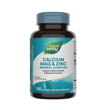 Калций, магнезий и цинк 255мг х100 капсули Nature's Way