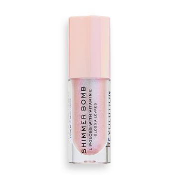 Revolution Shimmer Bomb Гланц за устни за обем x4.6 мл, Sparkle Pink