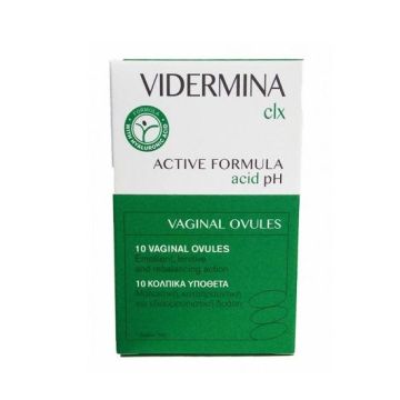 Vidermina CLX Вагинални овули за интимна хигиена х10 броя