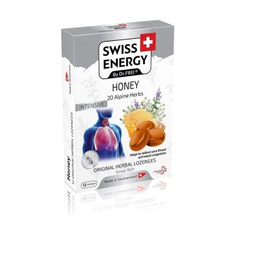 Пастили с 20 билки и мед х12 броя Swiss Energy