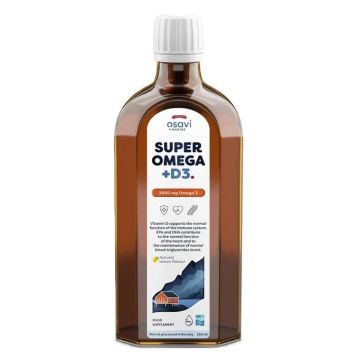 Super Omega Омега-3 с D3, с вкус на лимон 2900 mg х250 мл Osavi