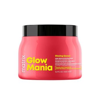 Matrix Glow Mania Предпазваща маска за коса за интензивен блясък на боядисаната коса x500 мл