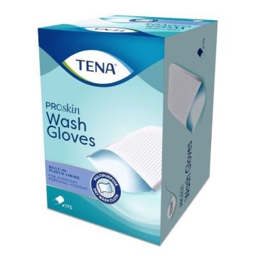 Tena Wash Gloves Сухи кърпи за измиване за хора с намалена подвижност х175 броя