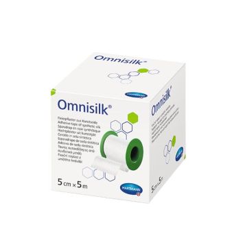 Hartmann Omnisilk Копринена фиксираща лента 5см x 5м х1 брой