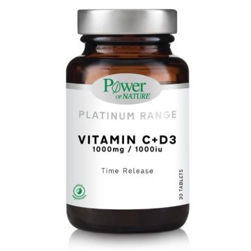 Витамин C 1000mg и Витамин D3 1000iu х30 таблетки Power of Nature