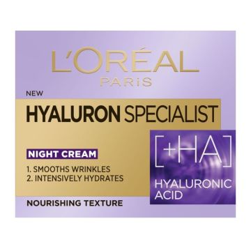 Loreal Paris Hyaluron Specialist Изпълващ и подхранващ нощен крем за лице х50 мл