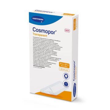 Hartmann Cosmopor Transparent Прозрачна самозалепваща превръзка с абсорбираща подложка 10х20 см х25 бр