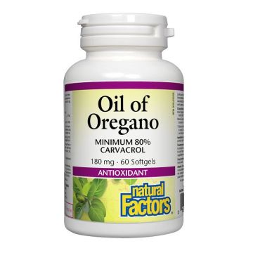Масло от риган 180 мг х60 софтгел капсули Natural Factors