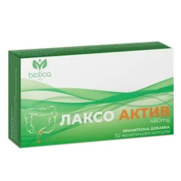 Лаксо Актив при запек и лениви черва x30 броя капсули Biotica