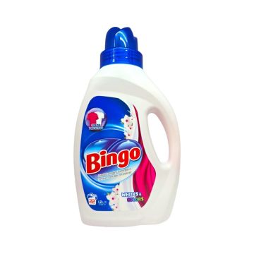 Bingo Whites & Colors 2in1 Течен перилен препарат x1.2 л, 22 пранета