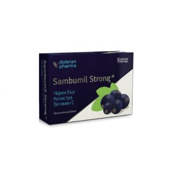 Sambumil Strong при симптоми на грип и настинка х30 капсули Doleran Pharma