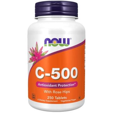 C-500 Витамин C 500 mg х250 таблетки Now Foods