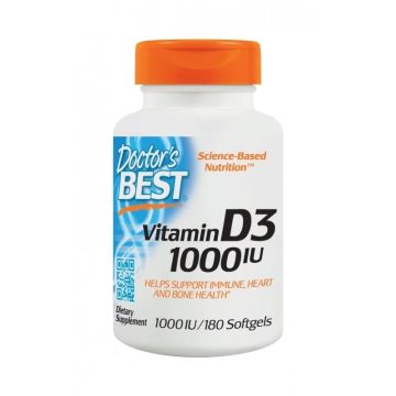 Витамин D3 1000IU х180 меки капсули Doctor's Best
