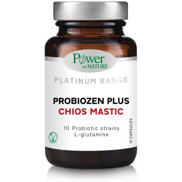 Probiozen Plus Chios Mastic 10 пробиотични щама х15 капсули Power of Nature