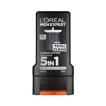 Loreal Paris Men Expert Total Clean Освежаващ душ гел за тяло и коса за мъже 5в1 х300 мл