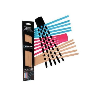 Kinesio Fan Cut Предварително изрязани терапевтични ленти 30x5cm х12 броя