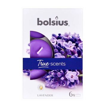 Bolsius True Scents Ароматни чаени свещи Lavender x6 броя