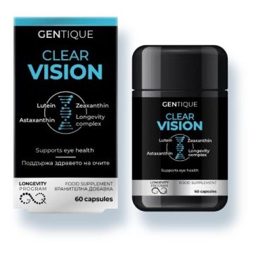 Clear Vision По-добро зрение Поддържа здравето на очите х60 капсули Gentique