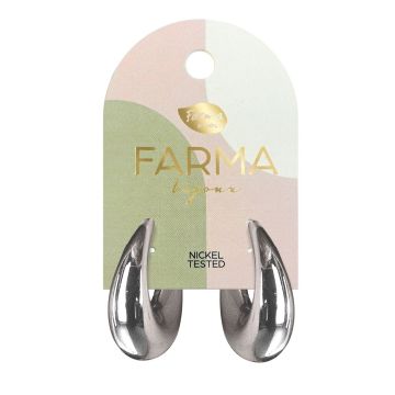 Farma Bijoux Хипоалергенни сребърни обеци - овални