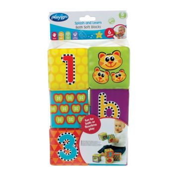 Playgro Меки кубчета за баня x6 броя за деца над 6 месеца