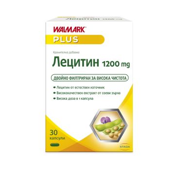 Лецитин за нормални нива на холестерола 1200мг х30 капсули Walmark
