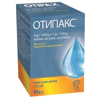 Отипакс Капки при възпаление на ушите х15 мл Biocodex