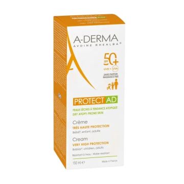 A-Derma Protect Ad Слънцезащитен крем за лице и тяло за суха кожа, склонна към атопия SPF50+ х150 мл